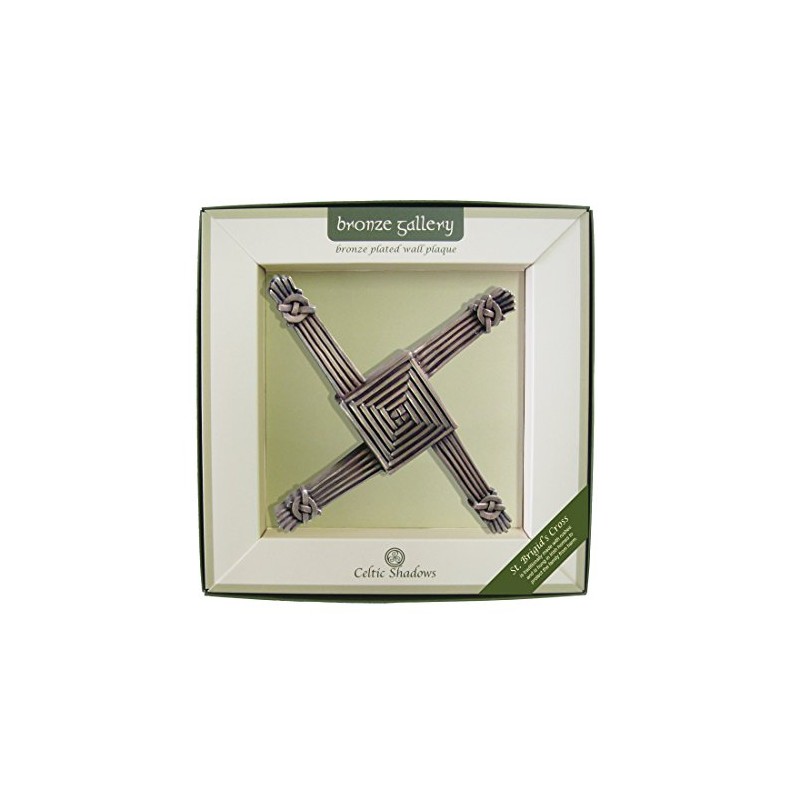 Royal Tara Bronze Plated Wall Plaque With St Brigid's Cross