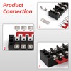 APIELE 15A Screw Terminal Block 12 Position Dual Row Covered