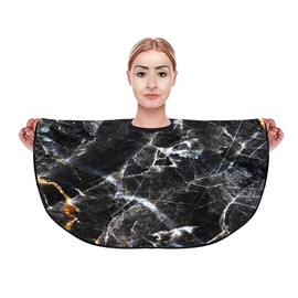 Hairdressing cape short, original Barbermood barber cape, capes, hair styling accessories, cutting cape, make-up, beautician cape, hairdressing supplies, hair cutting cape., black