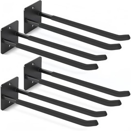 GSYJMRH 4Pcs Heavy Duty Garage Wall Mount Organizer, 14 Inches Extra Large Garage Hooks, Utility Hooks for Garage for Hanging Yard Tools, Car Tires, Ladders, Chairs, Strollers, Garden Tools, and More