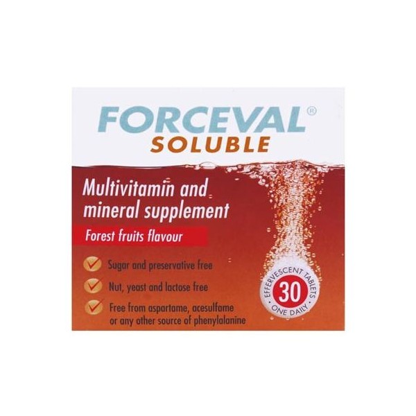 No Vendor Forceval Soluble 30effervescent tablets