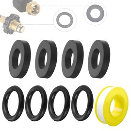 YUEARN 15Pcs Propane Tank Gasket and 15Pcs O-Rings for Soft Nose P.O.L. Fittings, Gas Leakage-Proof Sealing, Fits for Propane Gas Adapters, Connectors, Valves, Regulators, Accessories, More
