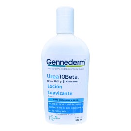Crema Hidratante Piel Áspera Urea 10% Gennederm 500 Ml