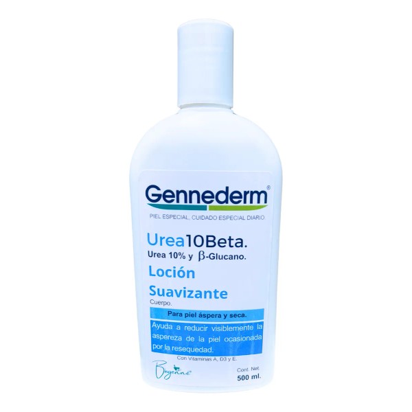 Crema Hidratante Piel Áspera Urea 10% Gennederm 500 Ml