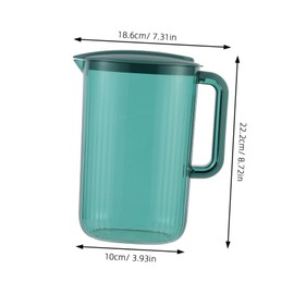 Sosoport Household Cold Water Pitcher Lightweight Juice Kettle for Fridge Capacity Lemon Juice Container Water Jug for Home Use and Entertaining