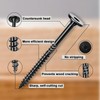 Wavanta 50Pcs Wood Screws 6.3 x 73mm, Star Drive Decking