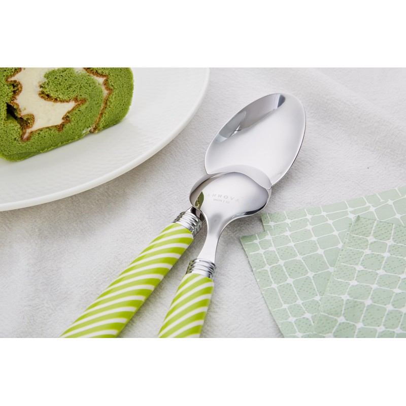 ANNOVA Silverware Set 20 Pieces Stainless Steel Cutlery Color Handle