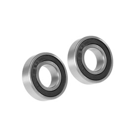 Partuto 2 Pcs 6003-2RS Deep Groove Ball Bearing 17x35x10mm Double Sealed Replacement