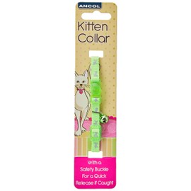 Ancol Hi-Vis Safety Kitten Collar, Neon Green