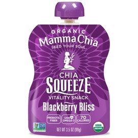 Mamma Chia Squeeze 5 variety (10 pack) Wild Raspberry,Green Magic,Blackberry bliss,Strawberry ,Mango coconut