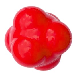 Mipcase Hexagonal Reaction Training Ball Agility Fitness Ball for Women Improves Reflexes Hand Eye Coordination Multi Sport Training Tool Red