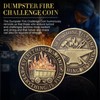 Landical 24 Pcs Dumpster Fire Challenge Coin Sets Christmas Employee