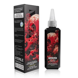 Nazzor Tattoo Ink Premium Tattoo Ink Perfect for Shading and Lining Smooth Consistent Pigment Tattoo Ink for Beginners Black
