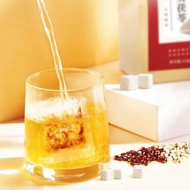Red Bean Coix Seed Tea Bags, Clearing Dampness Tea (30 pack) Chixiaodou Bean Job’s Tears Gorgon Tartary Buckwheat Combination Tea No Additives 赤小豆薏米芡实茶 祛湿茶