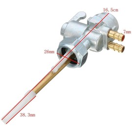 Fuel Tank Switch Valve Petcock For Kawasaki KZ900 KZ1000 A1SS A7SS C1 Z1, Replaces # 51023-055 (these have 3 outlets)New SEMOLTO