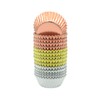 Mombake Mini Foil Cupcake Cases,Muffin Baking Cups(Rosegold/Silver/Gold, 300-Count)