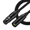 Amavheaf Premium XLR to XlR Cable (3 Feet 1-Pack) Noise-Canceling