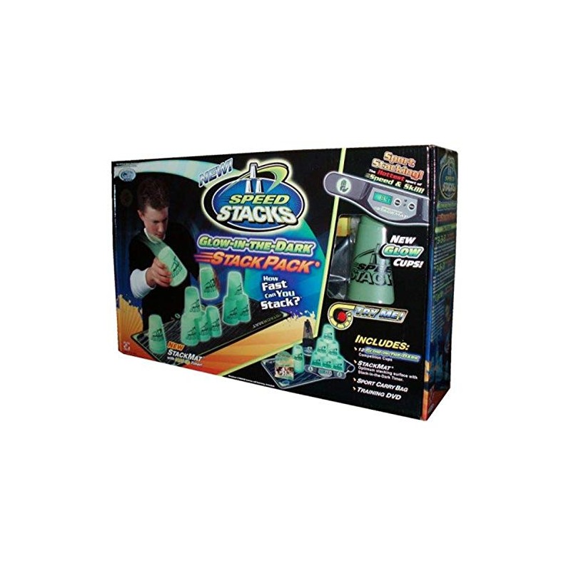 Speed Stacks Glow-in-the-Dark StackPack Green by Play Along