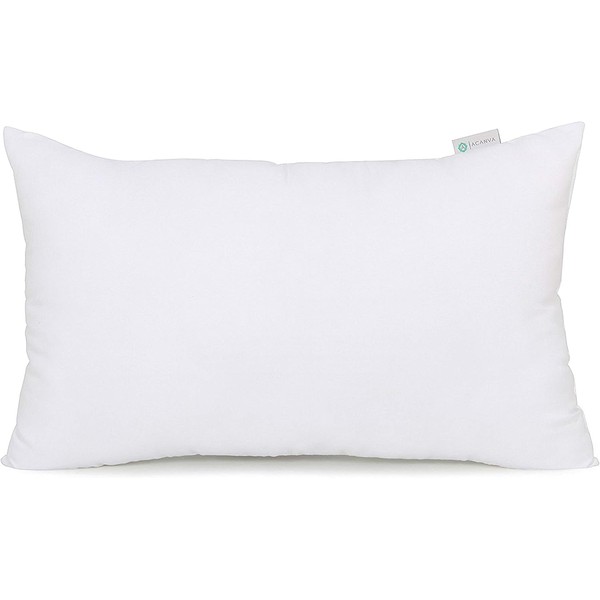 Acanva Indoor Decorative Throw Pillow Insert, Premium Fluffy and Soft
