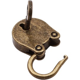 1Set Vintage Antique Style Mini Archaize Classic Padlocks Key Lock with Keys Keyed Padlocks, Padlocks and Hasps