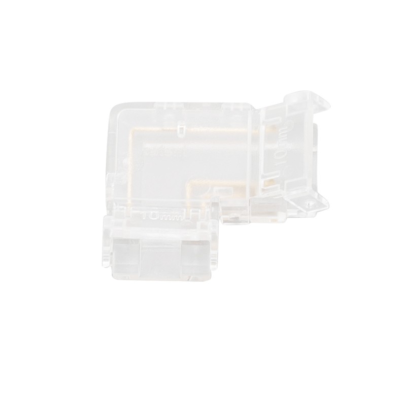 8pcs LED Strip Light Connector Professional Transparent 3Pin L Shaped