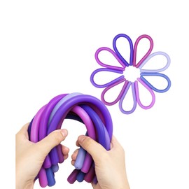 Mr. Pen- Monkey Noodle Fidget Toy, 9 Pack, Purple Shades, Monkey Noodles Fidget Toy, Strong and Durable, High Elasticity, Non Toxic, Stretches Up to 5 Feet