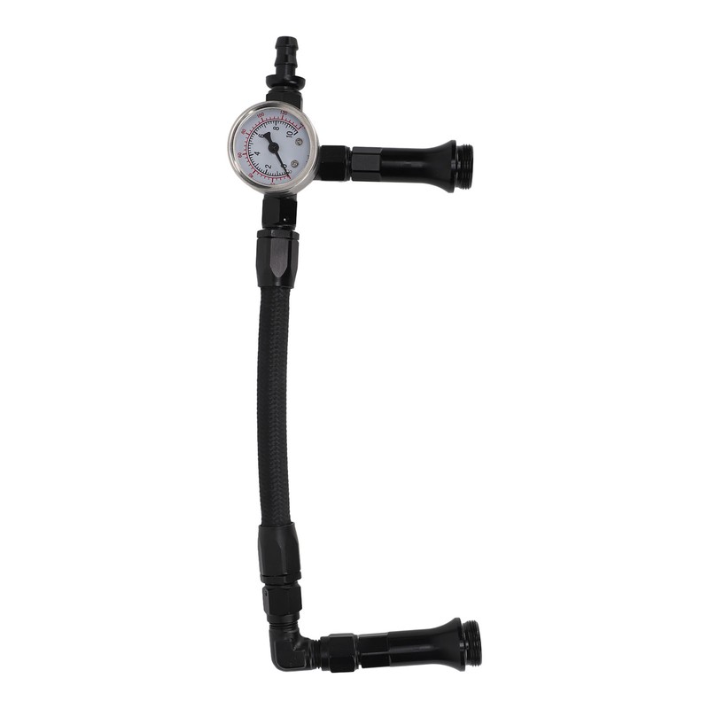 Fuel Line with Pressure Gauge Dual Feed Smooth Fuel Flow