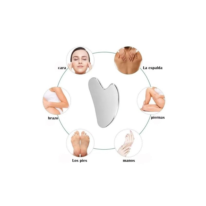 Guibell Gua Sha, Herramientas de raspado de acero inoxidable para