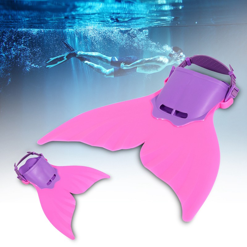 Kids Teenagers Shallow dives Mermaids Monofin Flippers Swimmable Tail
