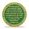 RYUKENLM Growing in Faith Christian Challenge Coin Colossians 2:6-7 Bible