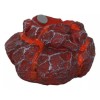 Red Magma Lava Rock LED Light Base Display Stand For