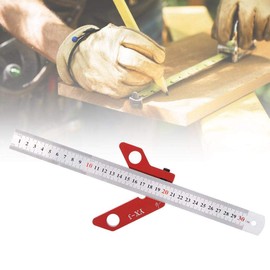 Marhynchus YX-3 Center Scribe Gauge, Center Line Scriber, 45 90 Degree Angle Line Calibre Ruler Measuring Tool