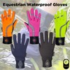 eGlove eQUEST Waterproof Equestrian Horse Riding and Yard Gloves (Flouro