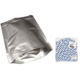 Pleasant Grove Farm 7 MIL Zip Lock Gusseted Heat Seal Mylar Bags Multiple Sizes WITH Oxygen Absorbers (50, 1 GALLON 10 x 14 300cc Absorbers)