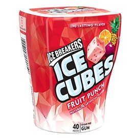 ALL NEW FLAVOR! Fruit Punch Ice Breakers Ice Cubes, 40 Pieces, 1 Per Order