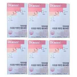 Dr. Aram liposome curcumin quercetin 60 tablets 6 boxes turmeric vitamin / 닥터아람 리포좀 커큐민 퀘르세틴 60정 6박스 강황 비타민
