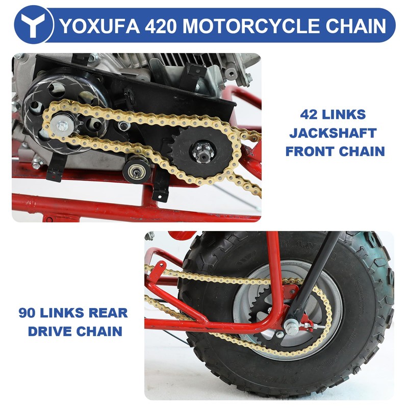 YOXUFA 420 Chain Compatible with Predator 212 Coleman CT200U CT200U-EX