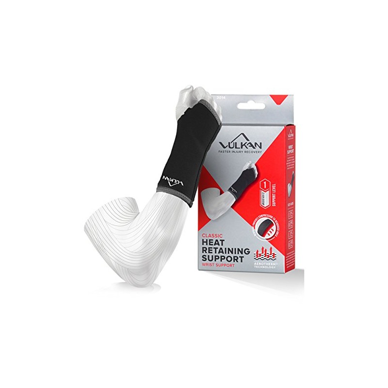 Vulkan Classic Long Wrist Support, Medium, Wrist Brace for Strains