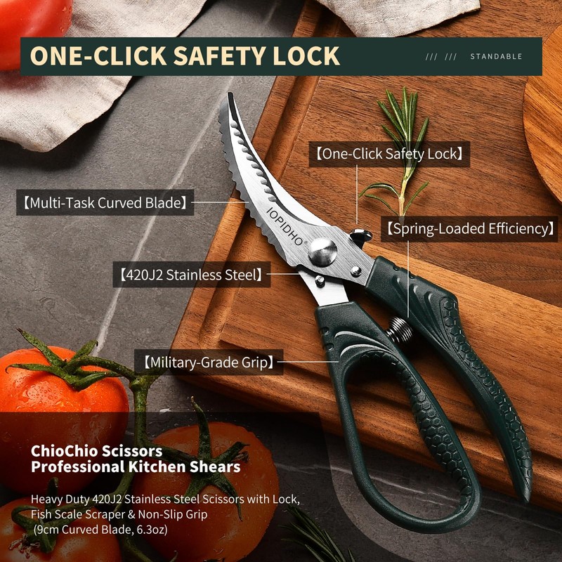 Poultry Shears, Heavy Duty Kitchen Shears
