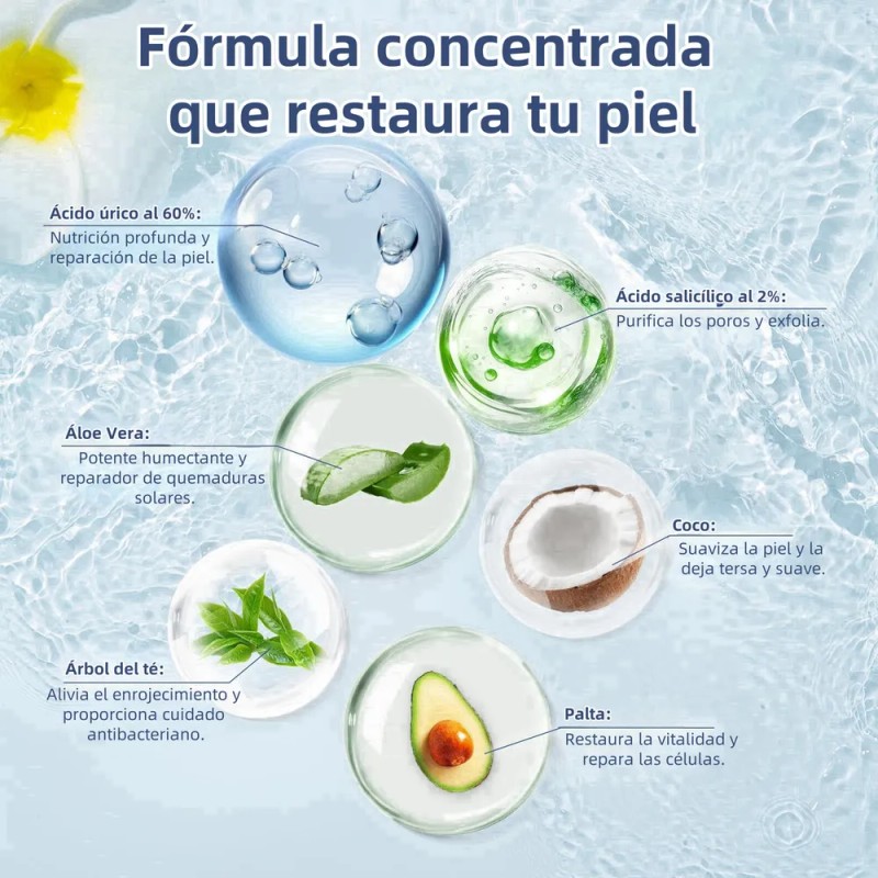 Kosvo® Crema Hidratante Con Urea 60 Para Pies Moisturizing Para