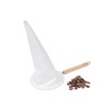 Imusa USA J100-4-50 Coffee Cloth Strainer with Wood Handle, White,