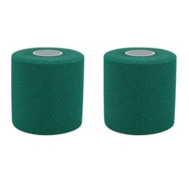 OBTANIM 2 Rolls Foam Underwrap Bandage Pre-Wrap Sports Tape for Athletic Elbow Knees Ankles, Latex Free (Dark Green)