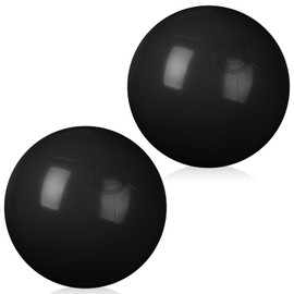 kymqlyw 2 Pcs Inflatable Beach Ball 24 inch Swimming Pool Balls Summer Outdoor Decor Ball Ornaments Floatable Ball for Swimming Pool Birthday Party Supplies (Black)