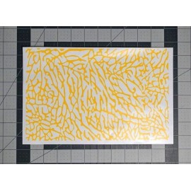 SimplyDecal Elephant Skin High Heat Vinyl Stencil Kit - 2x 11"x6" Sheets Durable Easy to Use - High Heat Bakeable