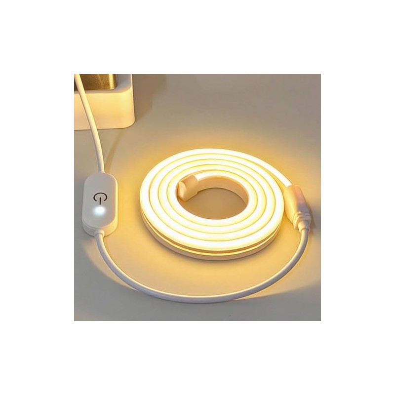 Weforu LED Strip Light 2m Dimmable Neon Rope Light USB