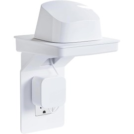 ECHOGEAR Outlet Shelf for Decora/GFCI Outlets - Next-Gen Design with Built-In Cord Storage & Room for Bulky Plugs - Quick Install with Included Hardware