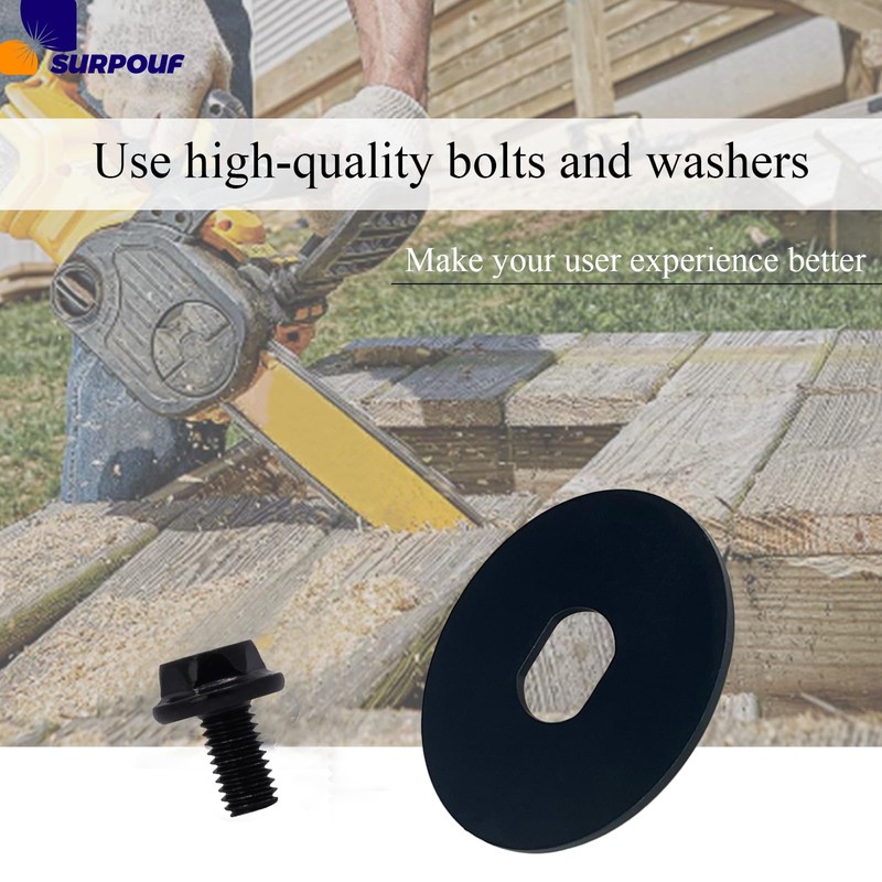 SURPOUF 90639221 90618229 Chainsaw Bolt and Washer Fits For DeWALT