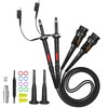 Cleqee Oscilloscope Probe 200MHz Fully Insulated BNC End Probe Accessory