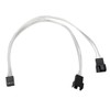 4pcs PWM Fan Extension Cable 4 Pin Silver Coated Copper