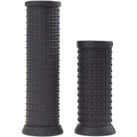 2 Pieces Black Non-Slip Bicycle Handlebar Grips for Long/Short Handlebar Grips for Rotary Shift Lever Shockproof Non-Slip MTB Parts Soft TPR Rubber Handlebars Headsets and Stems (Long Short)